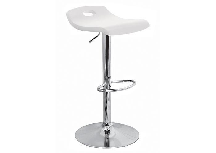 Surf Adjustable Bar Stool - White,Mr Bar Stool