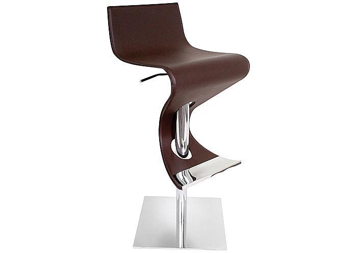 Viva Adjustable Bar Stool - Brown Leatherette,Mr Bar Stool