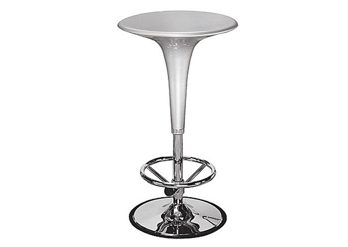 Gelato Adjustable Bar Table - Silver,Mr Bar Stool