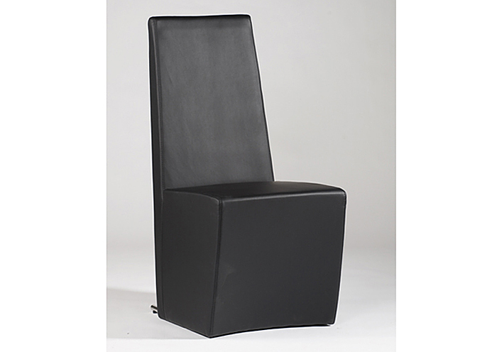 Jessy Fully Upholstered Black Modern Chair (Set of 2),Mr Bar Stool