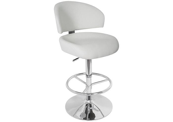 Regent Adjustable Barstool - White,Mr Bar Stool
