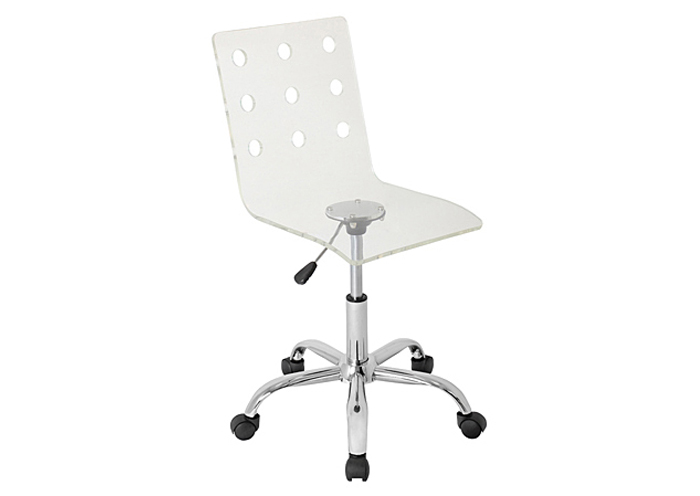Swiss Acrylic Office Chair Clear,Mr Bar Stool