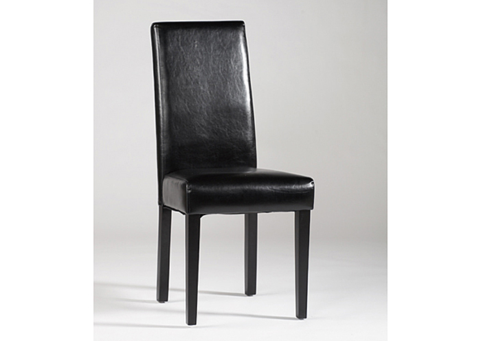 X Base Straight Back Black Parson Side Chair (Set of 2),Mr Bar Stool