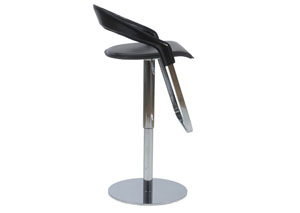 Nasser Adjustable Black Bar Stool,Mr Bar Stool