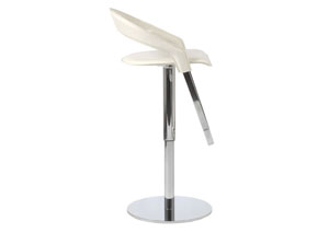 Nasser Adjustable White Bar Stool,Mr Bar Stool