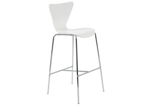Tessa White Bar Chair,Mr Bar Stool