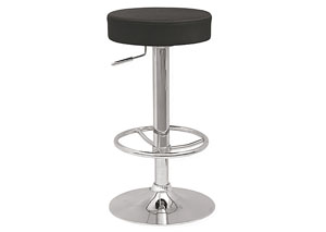 Black Backless Pneumatic Gas Lift Adjustable Stool,Mr Bar Stool