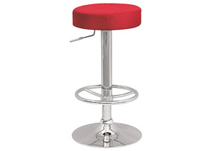 Red Backless Pneumatic Gas Lift Adjustable Stool,Mr Bar Stool