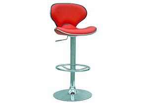 Pneumatic Red Gas-Lift Stool ,Mr Bar Stool