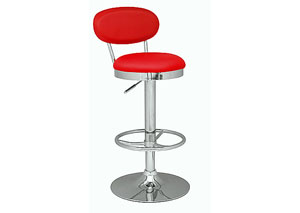 Pneumatic Red Gas-Lift Stool ,Mr Bar Stool