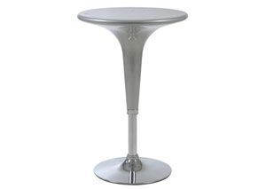 Clark Silver Adjustable Table,Mr Bar Stool