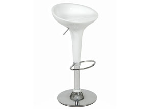 Andrea White Adjustable Bar Stool,Mr Bar Stool