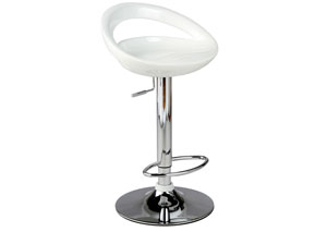Alex White Adjustable Bar Stool,Mr Bar Stool
