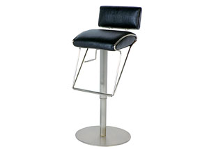 Pneumatic Gas Lift Adjustable Height Black Swivel Stool,Mr Bar Stool