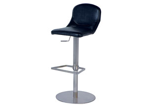 Pneumatic Gas Lift Adjustable Height Black Swivel Stool,Mr Bar Stool