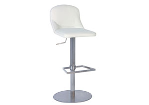 Pneumatic Gas Lift Adjustable Height White Swivel Stool,Mr Bar Stool