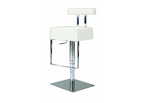 Pneumatic Gas Lift Adjustable Height White Swivel Stool ,Mr Bar Stool