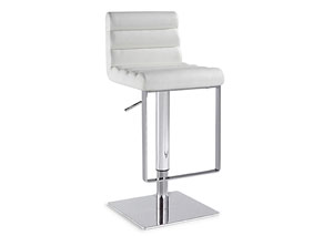 Pneumatic Gas Lift Adjustable Height White Swivel Stool,Mr Bar Stool