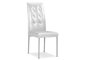 Tuft Dining Chair - Silver (Pack of 4),Mr Bar Stool