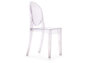 Anime Armless Chair - Transparent (Pack of 4),Mr Bar Stool