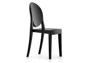 Anime Armless Chair - Black (Pack of 4),Mr Bar Stool