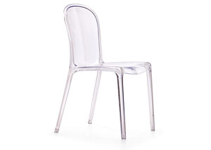 Gumdrop Chair - Transparent (Pack of 4),Mr Bar Stool