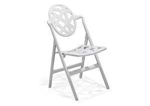 Meringue Folding Chair - White (Pack of 4),Mr Bar Stool