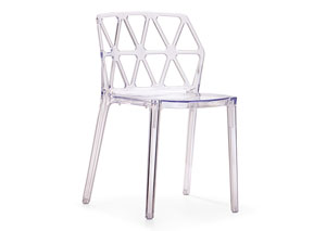 Juju Chair - Transparent (Pack of 4),Mr Bar Stool