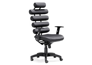 Unico Office Chair - Black (PU),Mr Bar Stool