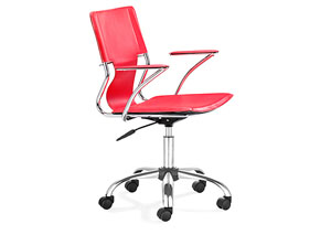 Trafico Office Chair - Red,Mr Bar Stool