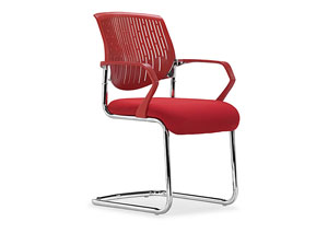 Synergy Sled Conference Chair - Red,Mr Bar Stool