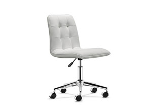 Scout Office Chair - White,Mr Bar Stool