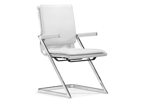 Lider Plus Conference Chair - White (Pack of 2),Mr Bar Stool