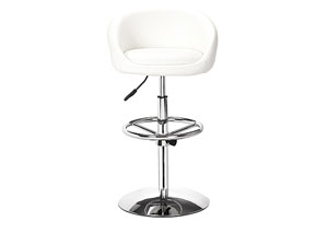 Concerto Adjustable Bar Stool - White,Mr Bar Stool