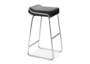 Wedge Bar Stool - Black (Pack of 2),Mr Bar Stool