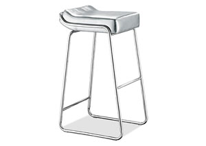 Wedge Bar Stool - Titanium (Pack of 2),Mr Bar Stool