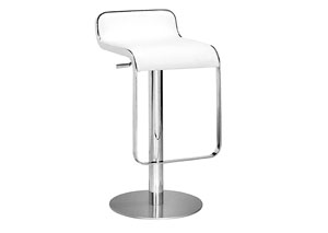 Equino Adjustable Bar Stool - White,Mr Bar Stool