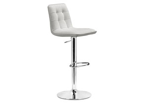 Oxygen Adjustable Bar Stool - White,Mr Bar Stool