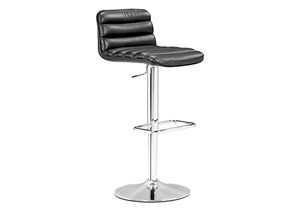 Nitro Adjustable Bar Stool - Black,Mr Bar Stool