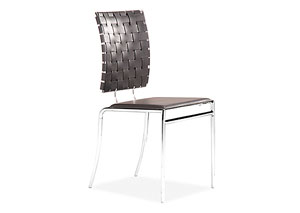 Criss Cross Chair - Black (Pack of 4),Mr Bar Stool