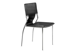 Trafico Side Chair - Black (Pack of 4),Mr Bar Stool