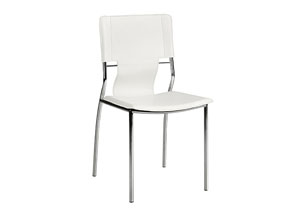 Trafico Side Chair - White (Pack of 4),Mr Bar Stool