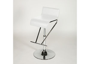 Pneumatic Gas Lift Adjustable Height White Swivel Stool ,Mr Bar Stool