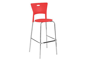 Mimi Stackable Bar Stools (Price is for a Set of 2) - Red,Mr Bar Stool
