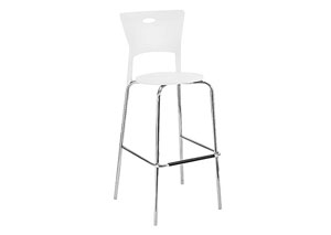 Mimi Stackable Bar Stools (Price is for a Set of 2) - White,Mr Bar Stool