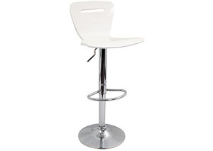 H2 Adjustable Bar Stool - White,Mr Bar Stool
