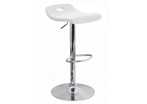 Surf Adjustable Bar Stool - White,Mr Bar Stool
