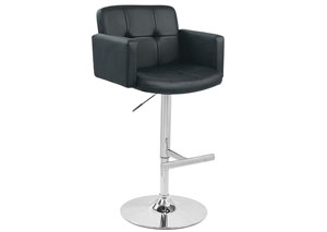 Stout Adjustable Bar Stool - Black,Mr Bar Stool