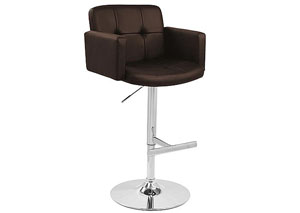 Stout Adjustable Bar Stool - Brown,Mr Bar Stool
