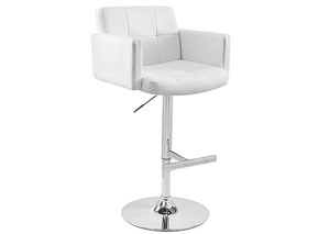 Stout Adjustable Bar Stool - White,Mr Bar Stool